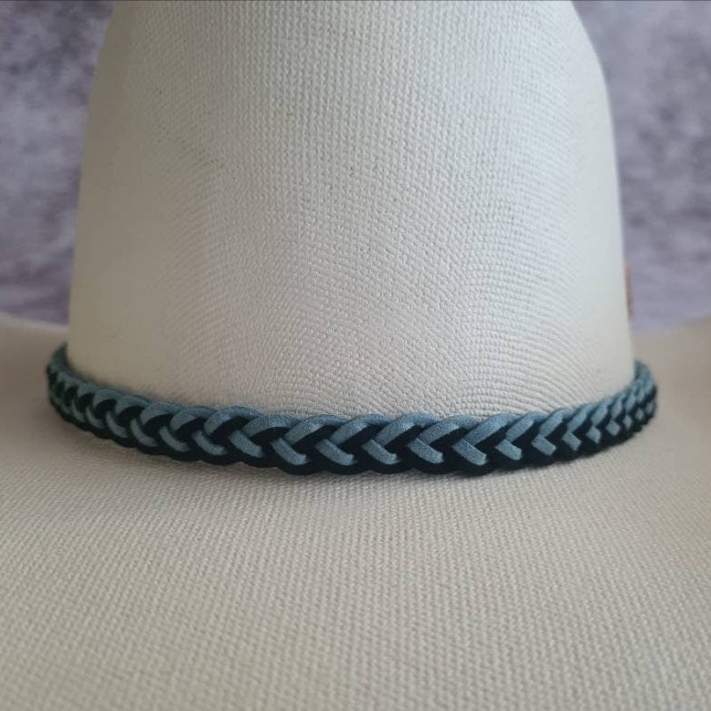 Shoot Out two-tone plaited hat bands.