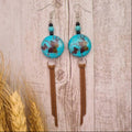 Butterfly Skies dangle earrings.