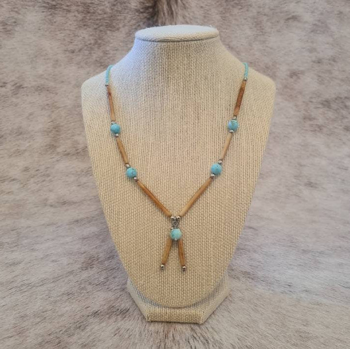 Across the Plains beaded necklace.