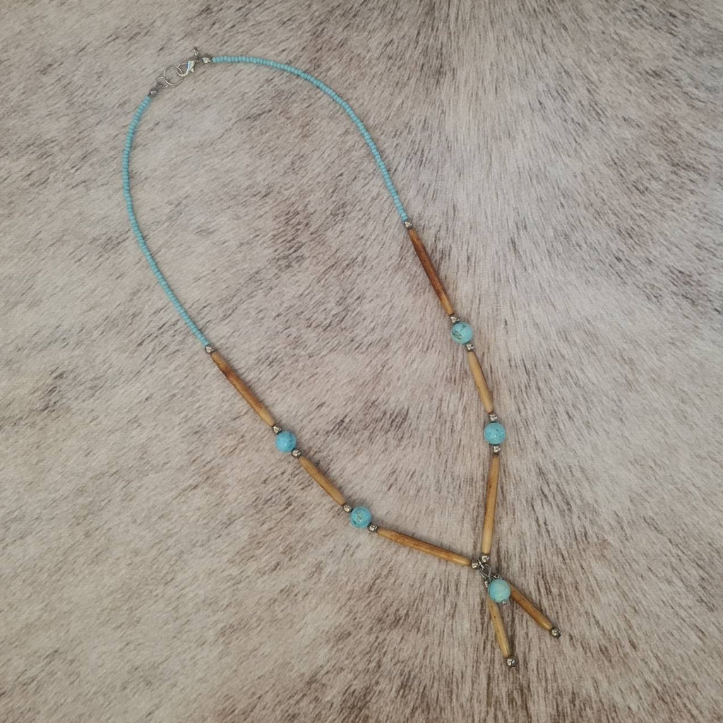 Across the Plains beaded necklace.
