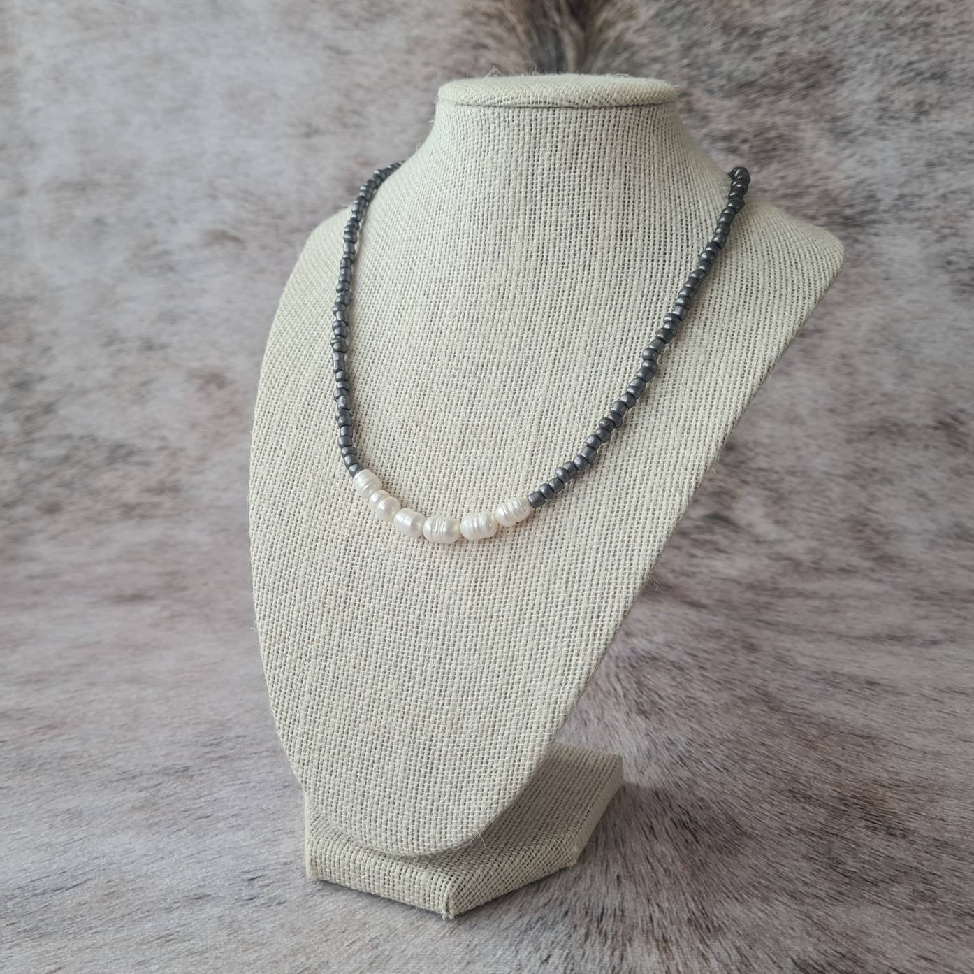 Oakley freshwater pearl necklace.