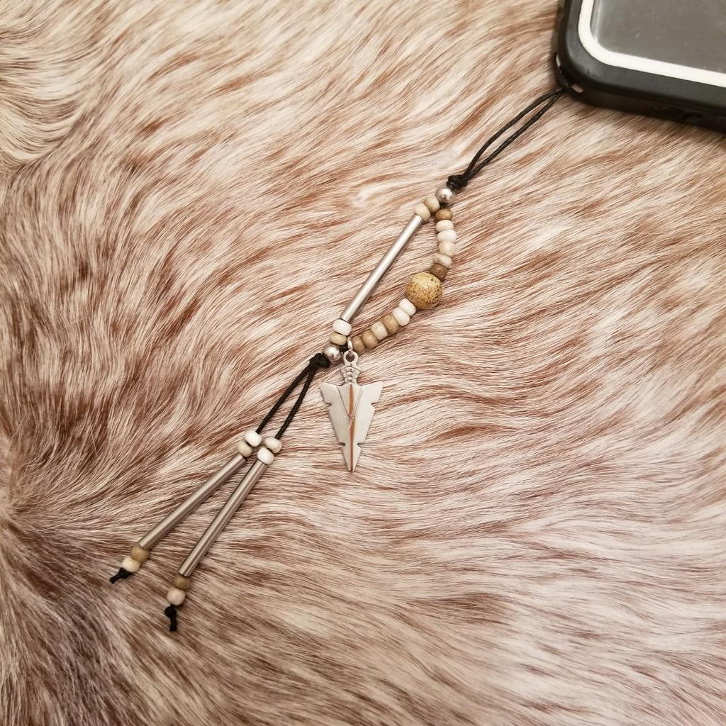 The Brave beaded cell/mobile phone charm.
