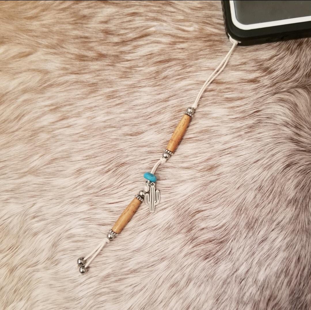 Desert Drifter beaded mobile/cell phone charm.