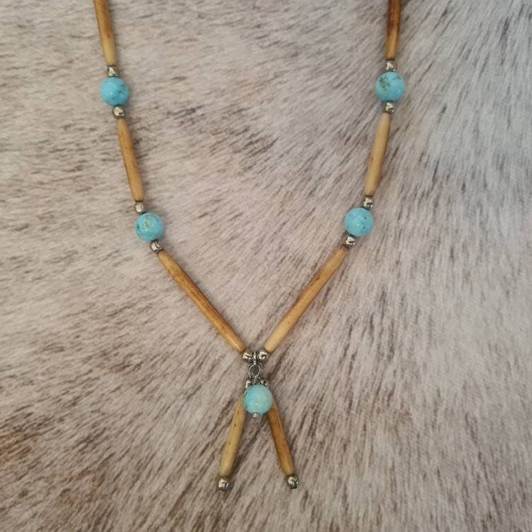 Across the Plains beaded necklace.