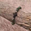 Believer natural African Turquoise beaded bracelet with stone cross.