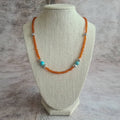 Sundown genuine turquoise beaded southwest necklace.