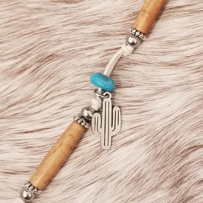 Desert Drifter beaded mobile/cell phone charm.